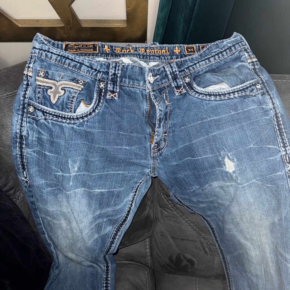 Rock Revival Light Blue Relaxed Jeans